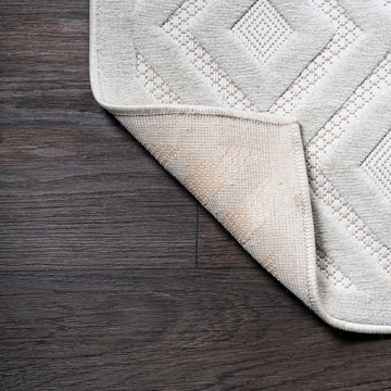 Portmany Neutral Diamond Trellis Indoor/outdoor Area Rug